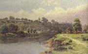 William henry mander, A Stroll along the Riverbank (mk37)